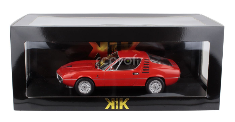 Kk-scale Alfa romeo Montreal 1970 - Black Interior 1:18 Alfa Red