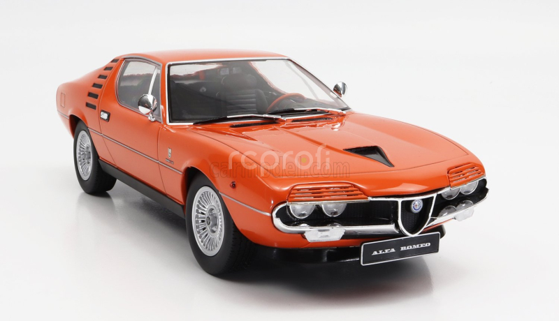 Kk-scale Alfa romeo Montreal 1970 - Black Interior 1:18 Orange