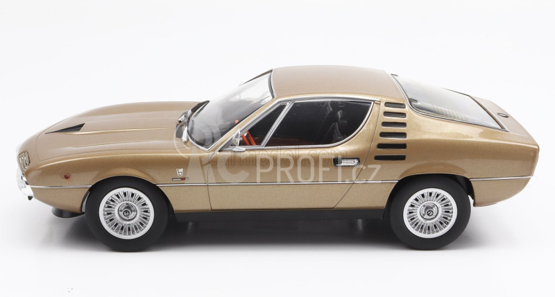 Kk-scale Alfa romeo Montreal Black Interior 1970 1:18 Brown Met