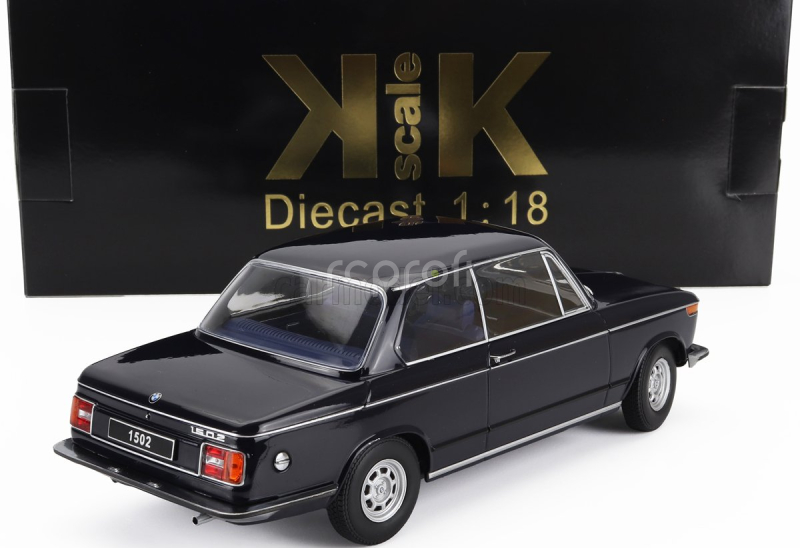 Kk-scale BMW 1502 2-series 1974 1:18 Tmavě Modrá