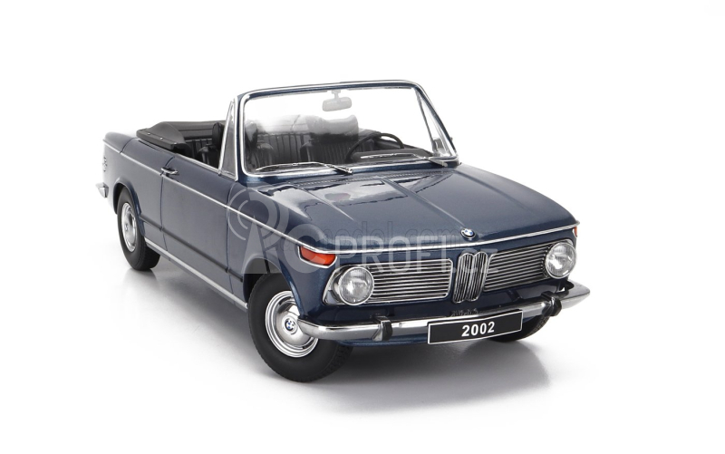 Kk-scale BMW 2002 Cabriolet 1968 - With Removable Soft-top 1:18 Blue Met