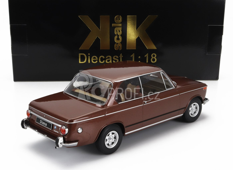 Kk-scale BMW 2002ti Diana 1970 1:18 Brown Met