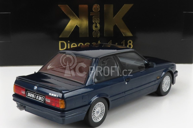 Kk-scale BMW 3-series 325i (e30) M-package 1987 1:18 Blue Met