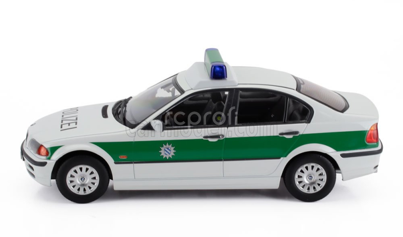Kk-scale BMW 3-series (e46) Polizei 1999 1:18 Bílá Zelená