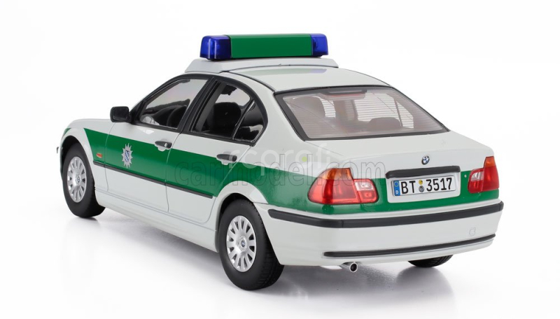 Kk-scale BMW 3-series (e46) Polizei 1999 1:18 Bílá Zelená
