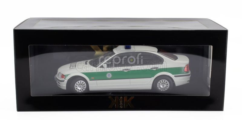 Kk-scale BMW 3-series (e46) Polizei 1999 1:18 Bílá Zelená