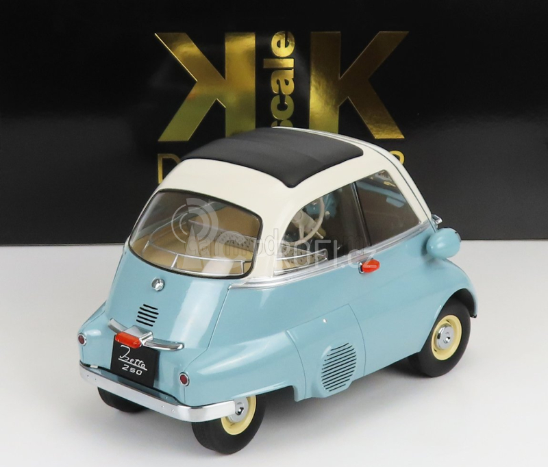 Kk-scale BMW Isetta 1959 1:12 Světle Modrá Bílá