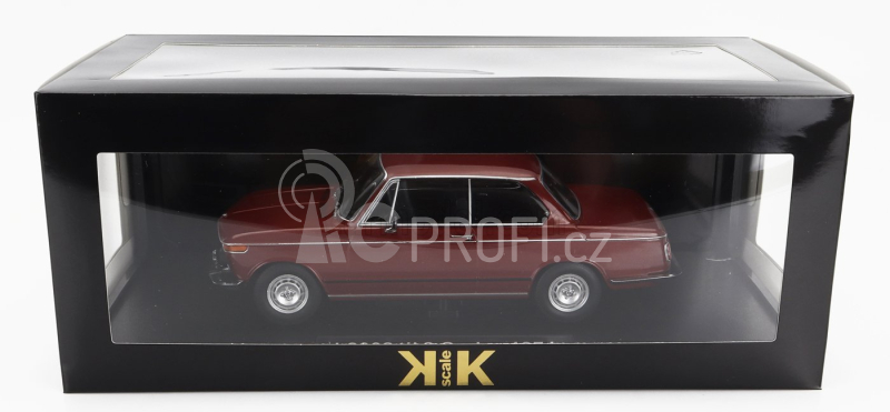 Kk-scale BMW L2002 Tii 2-series 1974 1:18 Tmavě Červená