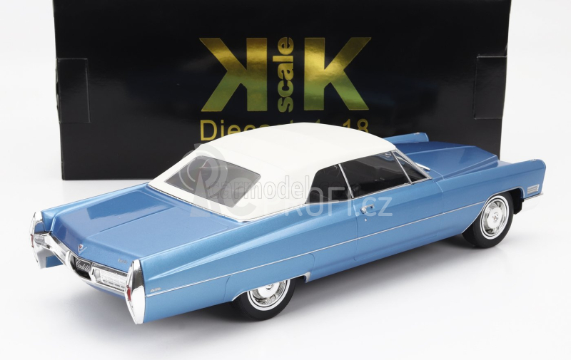 Kk-scale Cadillac De Ville Cabriolet Soft-top 1967 1:18 Blue Met