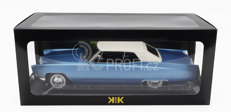 Kk-scale Cadillac De Ville Cabriolet Soft-top 1967 1:18 Blue Met