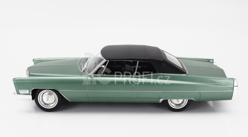 Kk-scale Cadillac De Ville Cabriolet Soft-top 1967 1:18 Světle Zelená Met