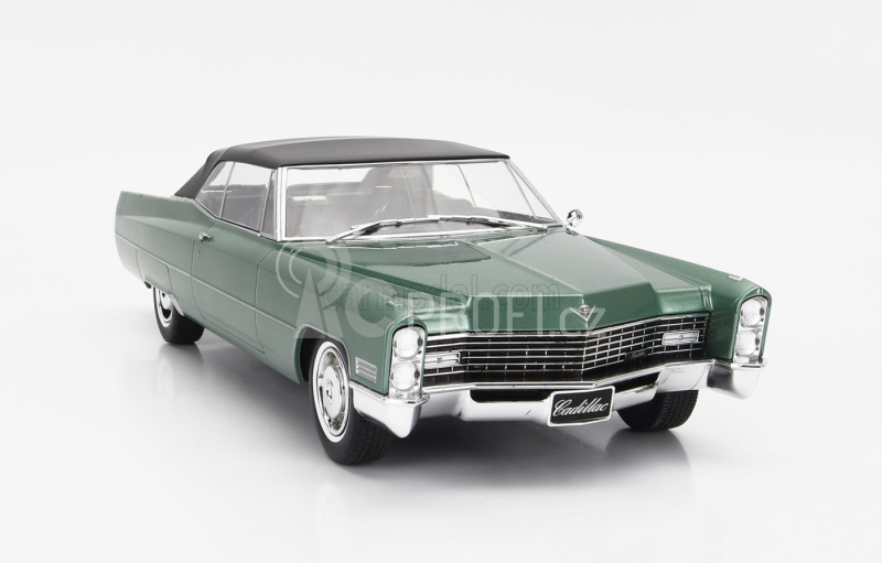 Kk-scale Cadillac De Ville Cabriolet Soft-top 1967 1:18 Světle Zelená Met
