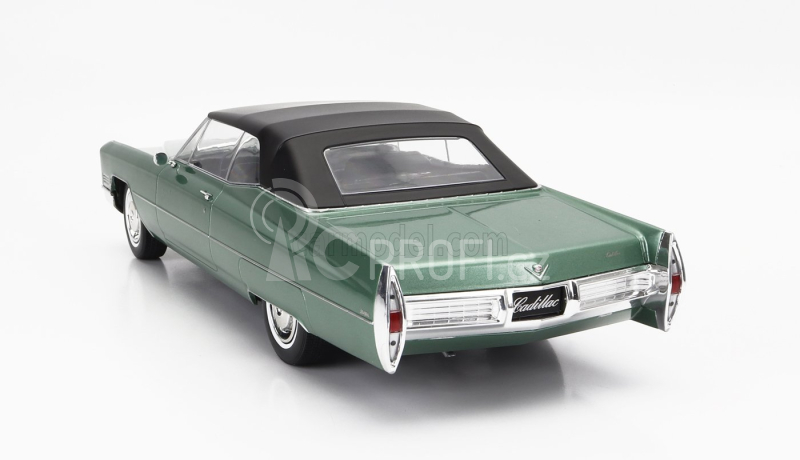 Kk-scale Cadillac De Ville Cabriolet Soft-top 1967 1:18 Světle Zelená Met