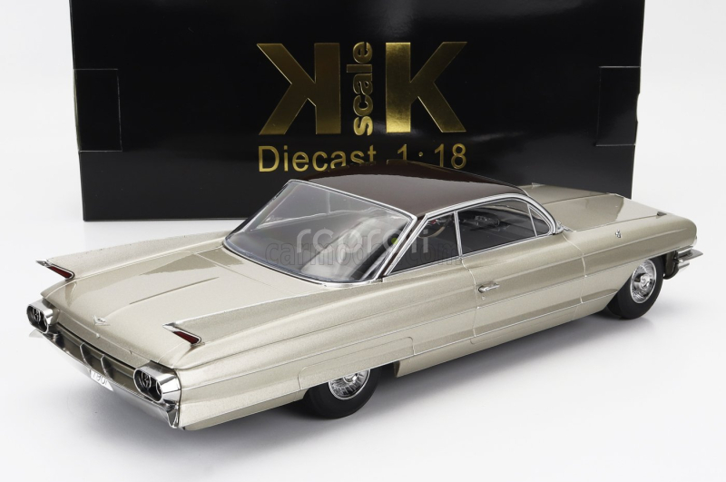 Kk-scale Cadillac Series 62 Coupe Deville 1961 1:18 Béžově Hnědá