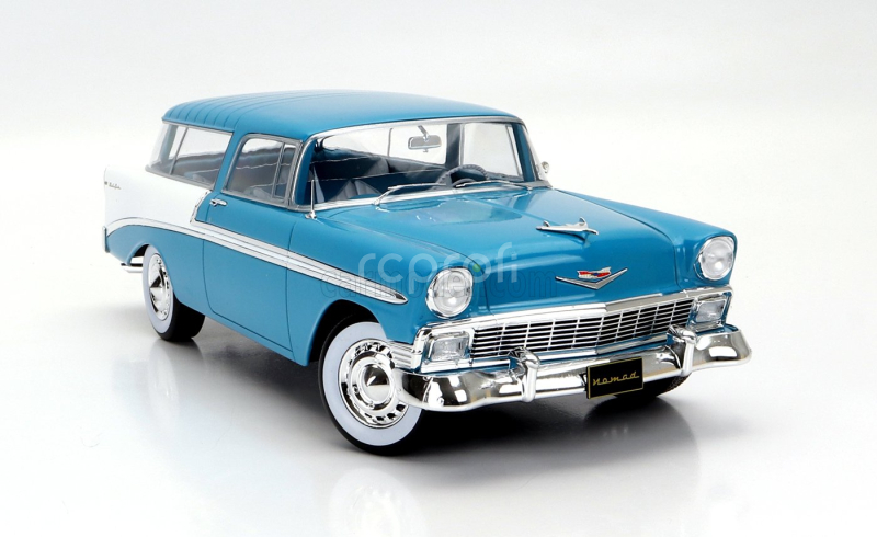 Kk-scale Chevrolet Bel Air Nomad Sw Station Wagon 1956 1:18 Tyrkysově Bílá