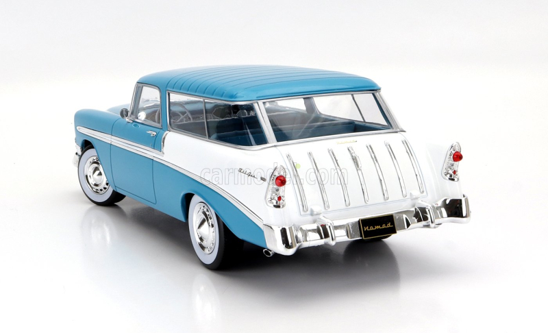 Kk-scale Chevrolet Bel Air Nomad Sw Station Wagon 1956 1:18 Tyrkysově Bílá