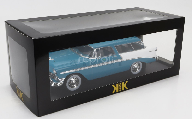 Kk-scale Chevrolet Bel Air Nomad Sw Station Wagon 1956 1:18 Tyrkysově Bílá