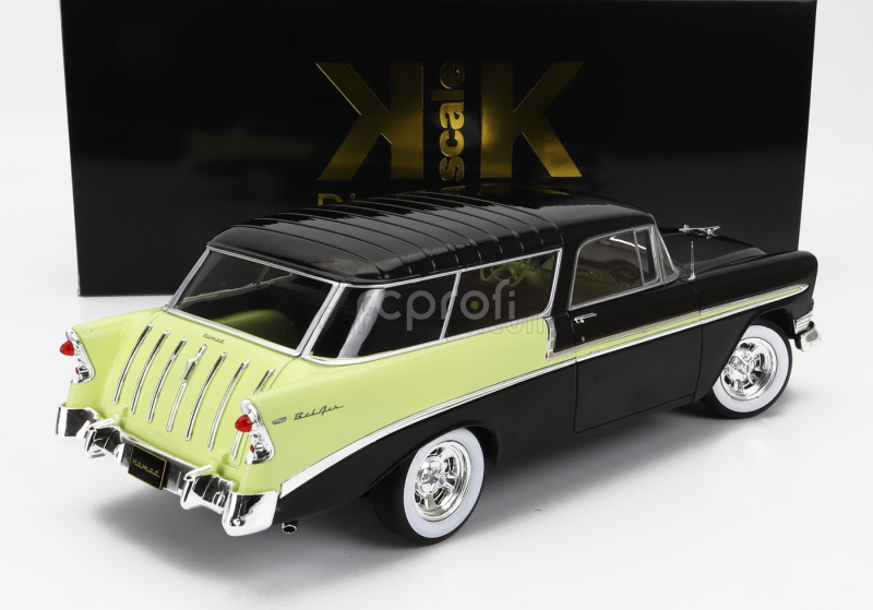 Kk-scale Chevrolet Bel Air Nomad Sw Station Wagon Custom 1956 1:18 Černá Žlutá