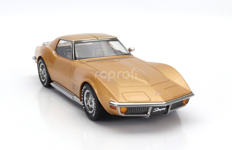 Kk-scale Chevrolet Corvette C3 1972 - With Removable Roof Parts 1:18 Gold Met