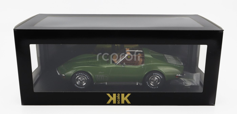 Kk-scale Chevrolet Corvette C3 1972 - With Removable Roof Parts 1:18 Zelená