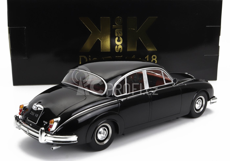 Kk-scale Daimler 250 V6 Lhd 1962 - Bordeaux Interior 1:18 Black