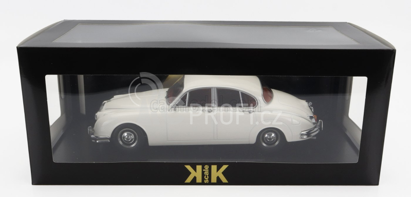 Kk-scale Daimler 250 V6 Lhd 1962 - Brown Interior 1:18 Bílá