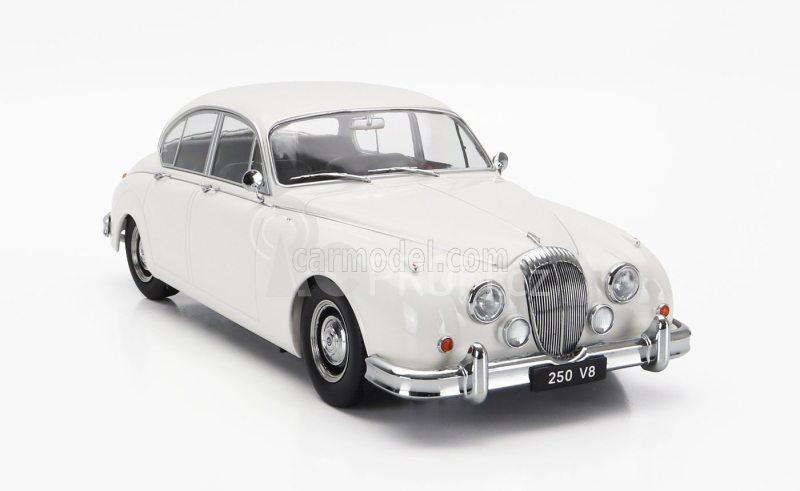 Kk-scale Daimler 250 V6 Rhd 1962 - Black Interior 1:18 Bílá