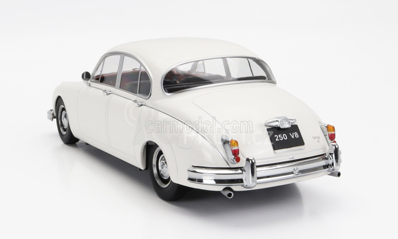 Kk-scale Daimler 250 V6 Rhd 1962 - Black Interior 1:18 Bílá