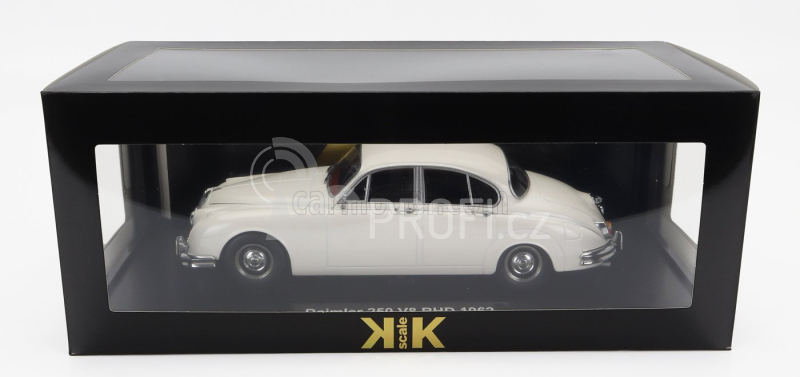 Kk-scale Daimler 250 V6 Rhd 1962 - Black Interior 1:18 Bílá