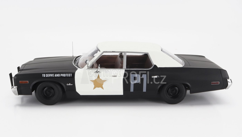 Kk-scale Dodge Monaco Bluesmobile 1974 - Look-a-like 1:18 Černá Bílá