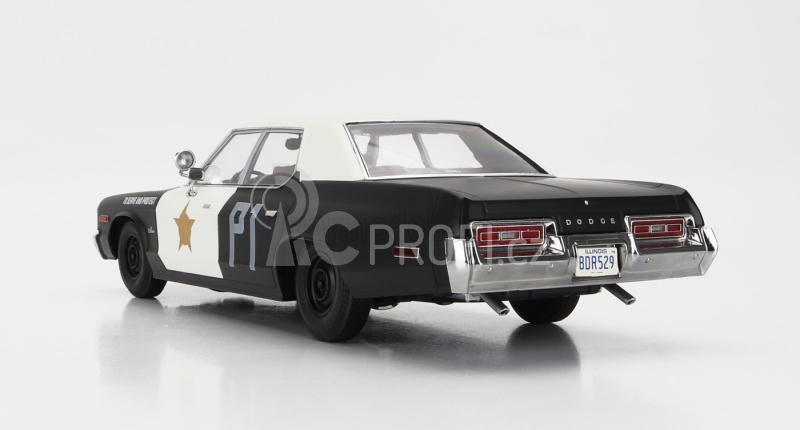 Kk-scale Dodge Monaco Bluesmobile 1974 - Look-a-like 1:18 Černá Bílá