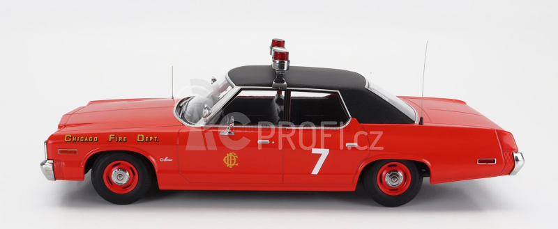Kk-scale Dodge Monaco N 7 Chicago Fire Engine Department 1974 1:18 Červená Černá