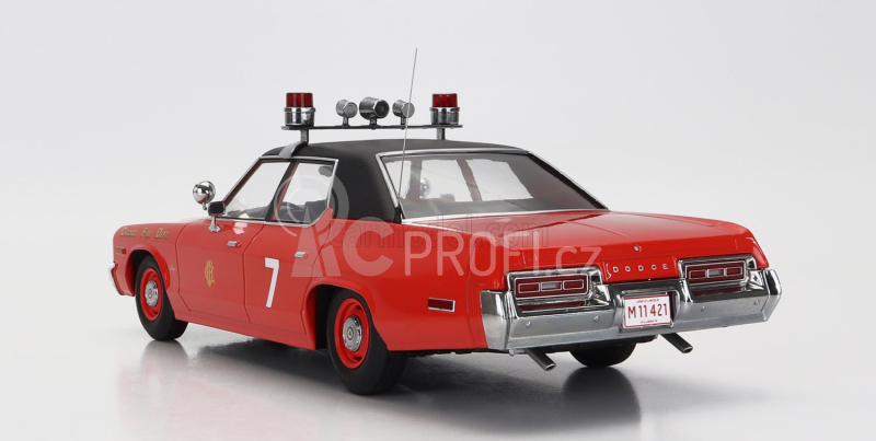 Kk-scale Dodge Monaco N 7 Chicago Fire Engine Department 1974 1:18 Červená Černá