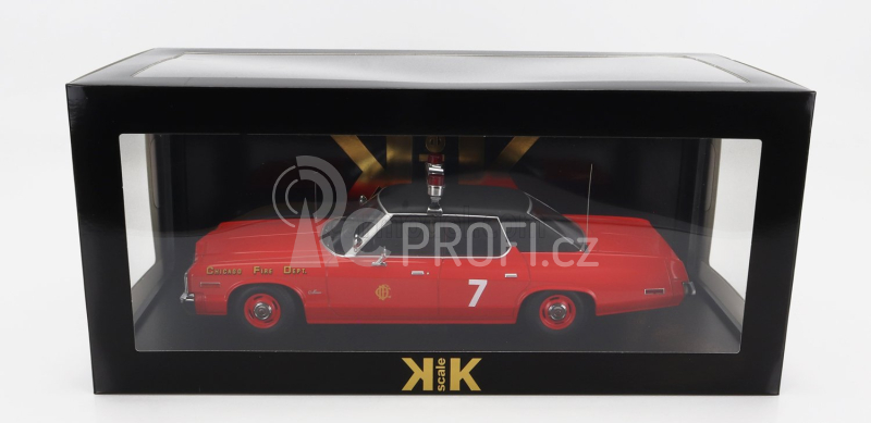 Kk-scale Dodge Monaco N 7 Chicago Fire Engine Department 1974 1:18 Červená Černá