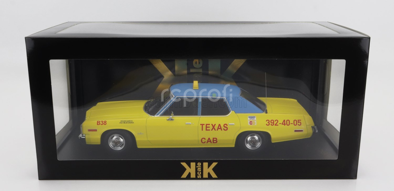 Kk-scale Dodge Monaco Taxi Texas Cab B38 1974 1:18 Žlutá Modrá