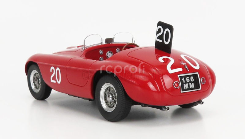 Kk-scale Ferrari 166mm 2.0l V12 N 20 Winner Spa Francorchamps 1949 L.chinetti - J.lucas 1:18 Red