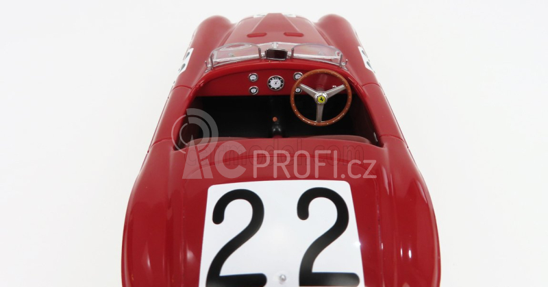 Kk-scale Ferrari 166mm Barchetta 2.0l V12 Spider Team N 22 1:18, červená