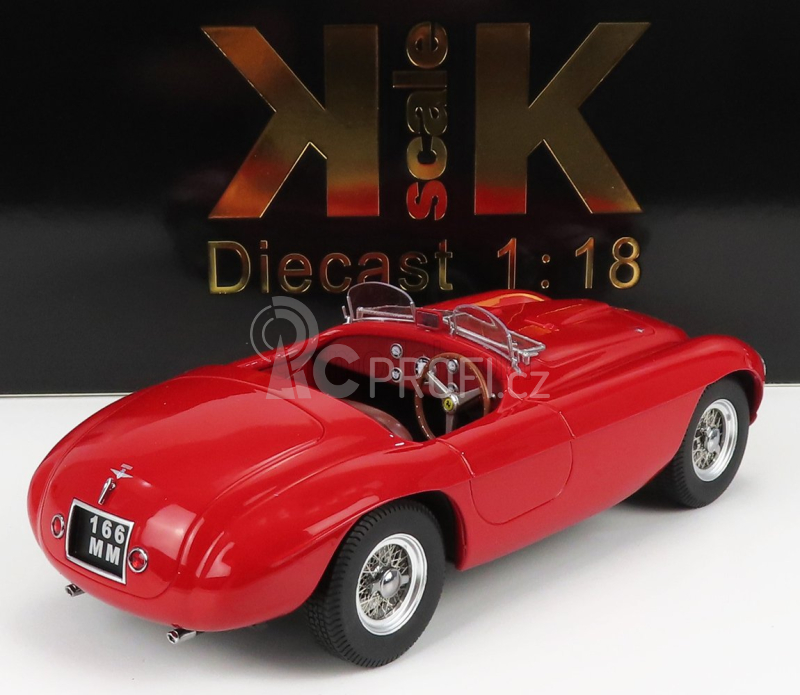 Kk-scale Ferrari 166mm Barchetta Spider 1949 1:18 Red