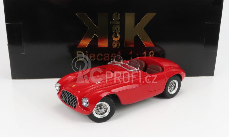 Kk-scale Ferrari 166mm Barchetta Spider 1949 1:18 Red
