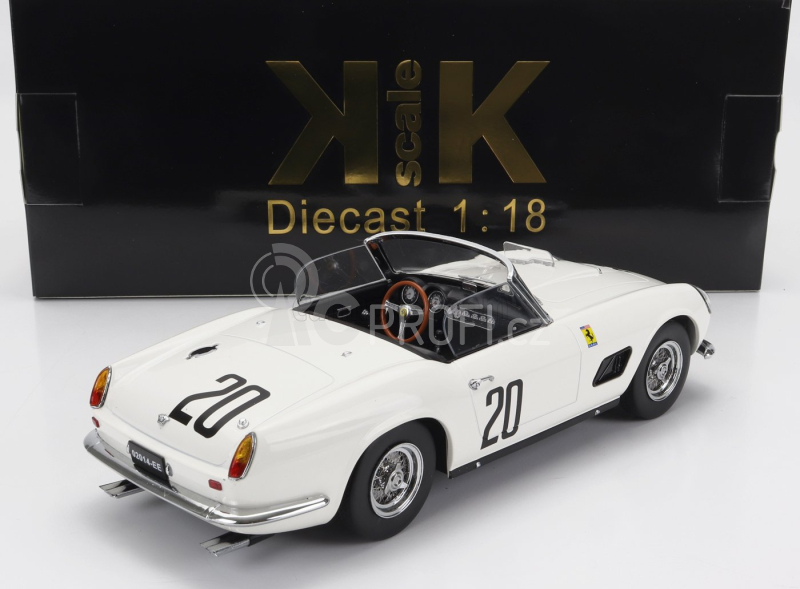 Kk-scale Ferrari 250 Gt Swb 3.0l V12 California Spider Team Nart N 20 1:18, bílá