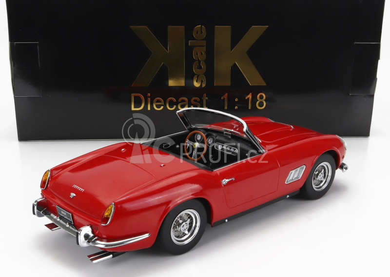 Kk-scale Ferrari 250gt California Spider With Hard-top 1960 1:18 Červená Černá
