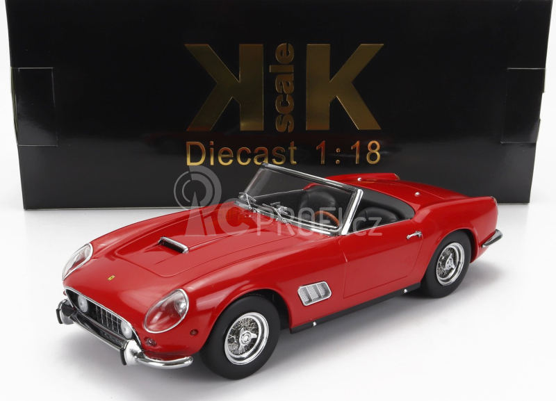 Kk-scale Ferrari 250gt California Spider With Hard-top 1960 1:18 Červená Černá