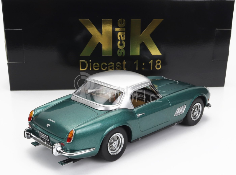 Kk-scale Ferrari 250gt California Spider With Hard-top 1960 1:18 Zelená Se Stříbrnou