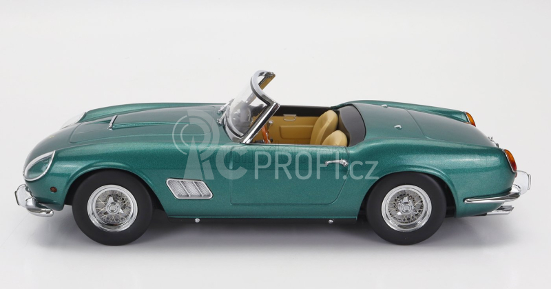 Kk-scale Ferrari 250gt California Spider With Hard-top 1960 1:18 Zelená Se Stříbrnou