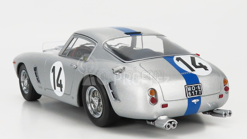 Kk-scale Ferrari 250gt Swb 3.0l V12 Team Noblet N 14 1:18, stříbrná