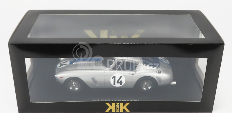 Kk-scale Ferrari 250gt Swb 3.0l V12 Team Noblet N 14 1:18, stříbrná