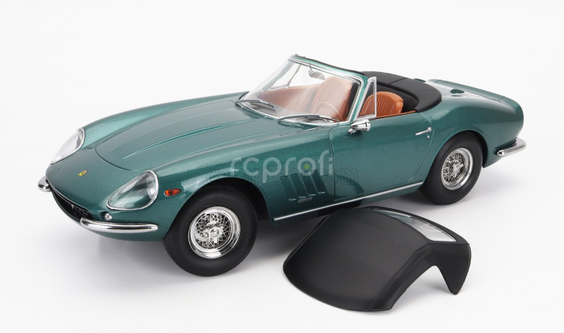 Kk-scale Ferrari 275 Gtb/4 Nart Spider 1967 1:18 Green Met