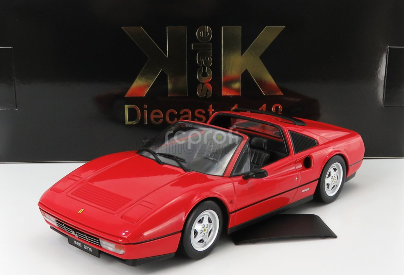 Kk-scale Ferrari 328 Gts Spider With Removable Hard-top 1985 1:18 Red