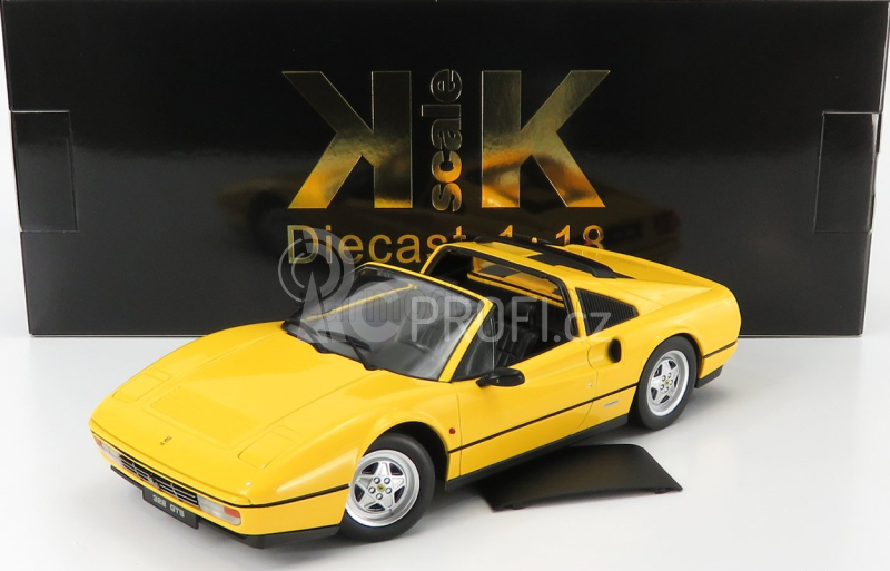 Kk-scale Ferrari 328 Gts Spider With Removable Hard-top 1985 1:18 Žlutá