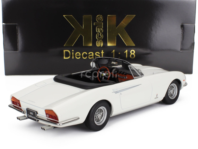 Kk-scale Ferrari 365 California Spider 1966 1:18 Bílá